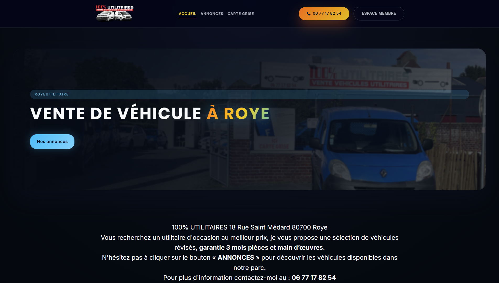 Aperçu du projet RoyeUtilitaire